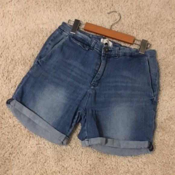 Ichi Stretchy Denim 'Raven Shadow Boyfriend' Jean Shorts - Picture 3 of 8